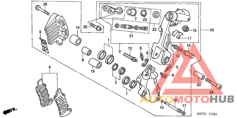 Передний суппорт