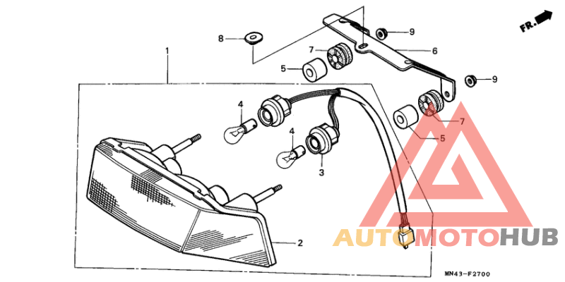 Taillight unit ass`y