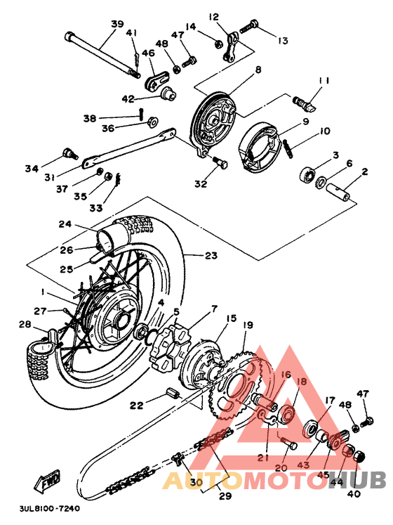 Переднее колесо