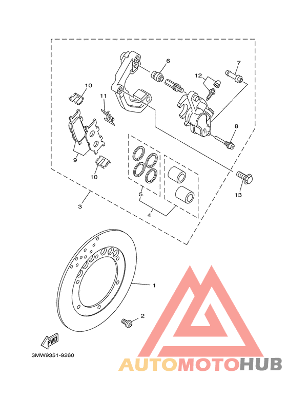 Передний суппорт