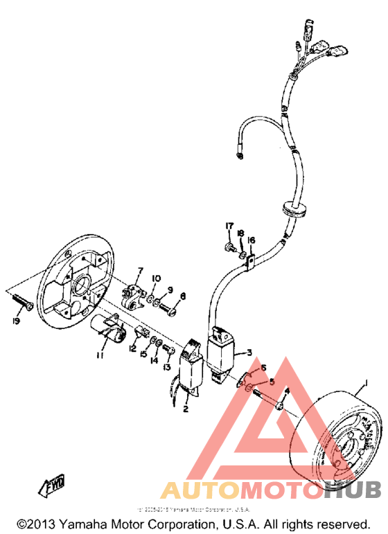 Flywheel magneto
