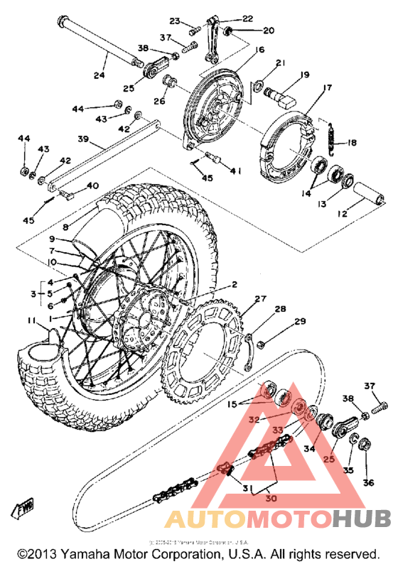 Переднее колесо