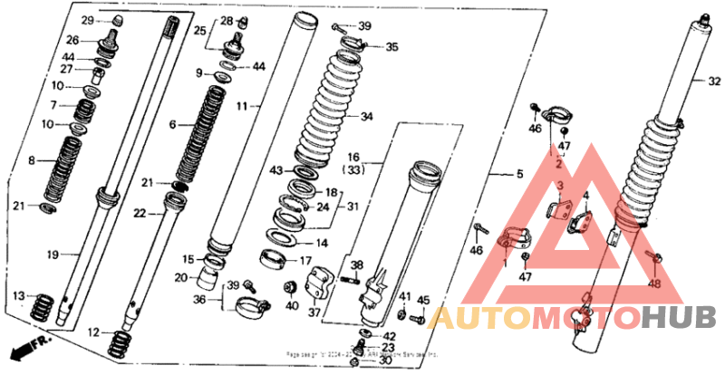 Front fork 86-91