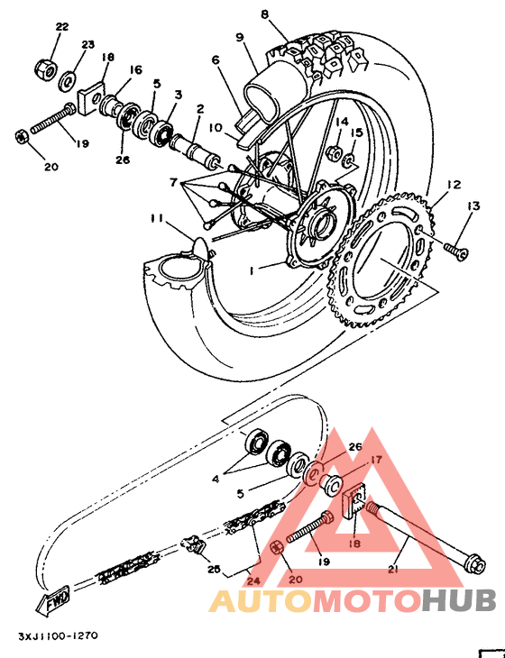 Переднее колесо