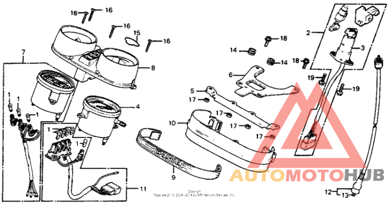 Speedometer + key set