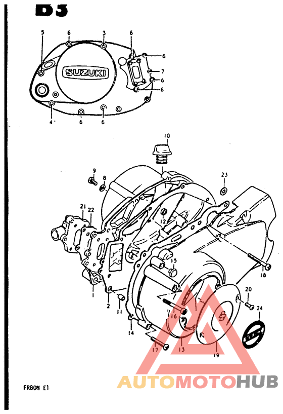 Crankcase cover ass`y  (v