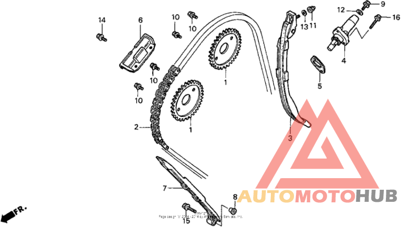 Cam chain + tensioner