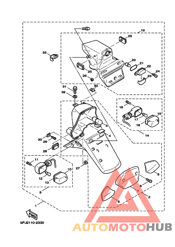 Taillight unit ass`y