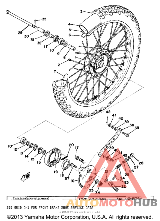 Переднее колесо