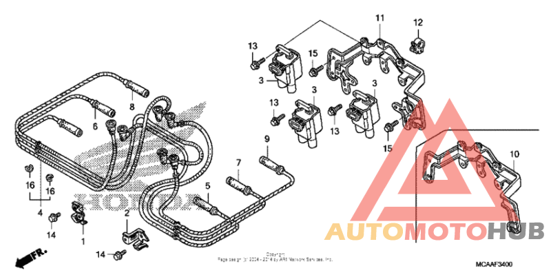 Ignition coil (gl1800/a'05)