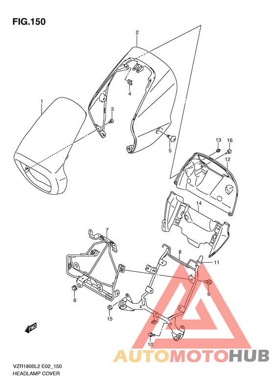 Headlamp cover  front fender