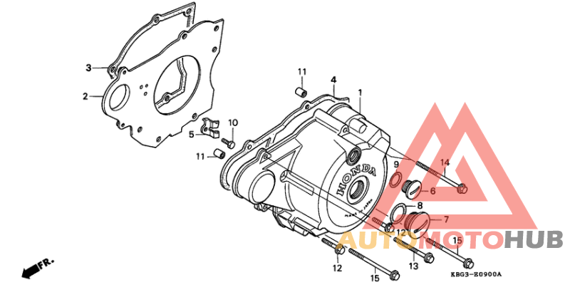 Крышка картера левая