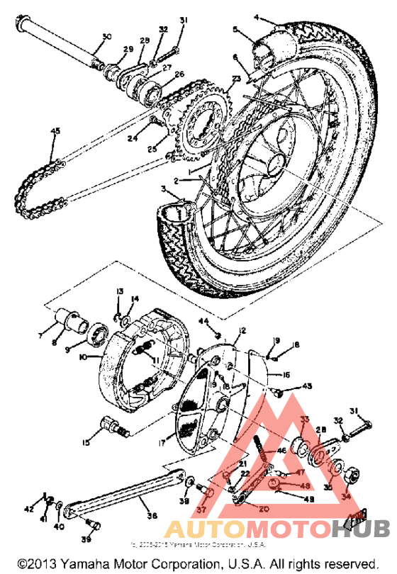 Переднее колесо