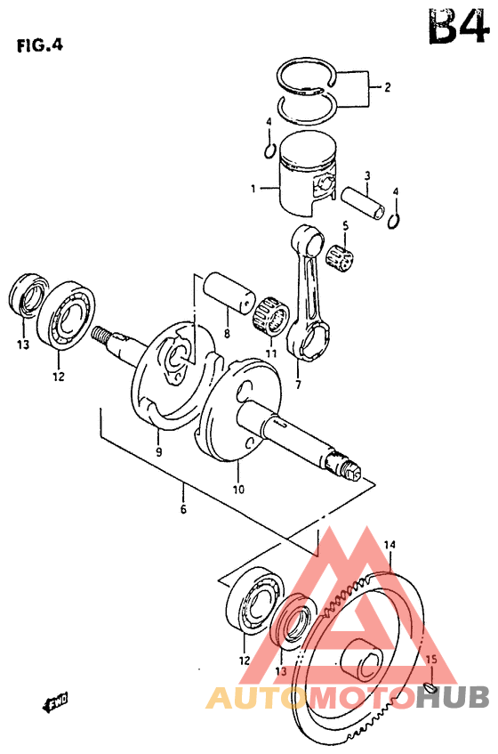 Вал коленчатый