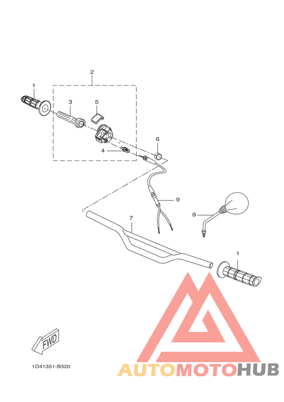 Steering handle & cable