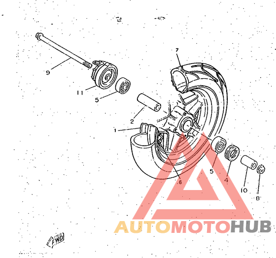 Переднее колесо