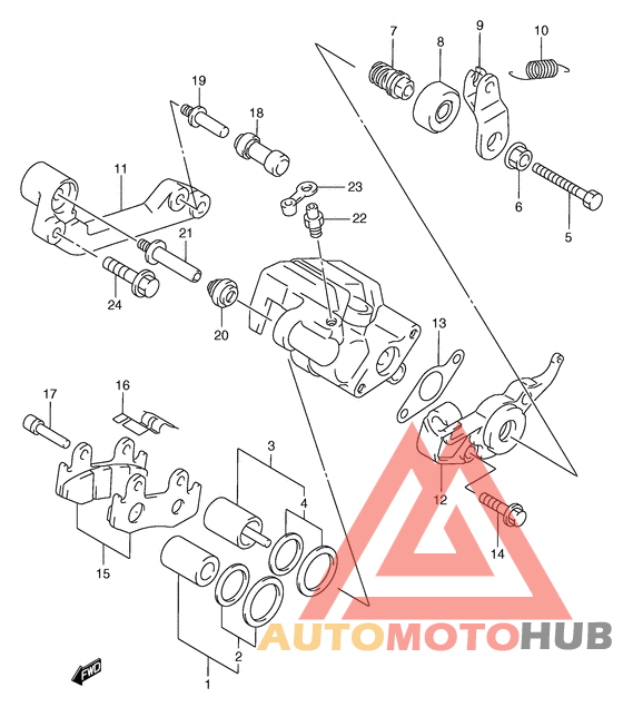 Задний суппорт