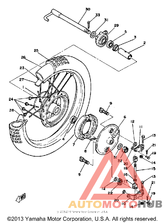 Переднее колесо