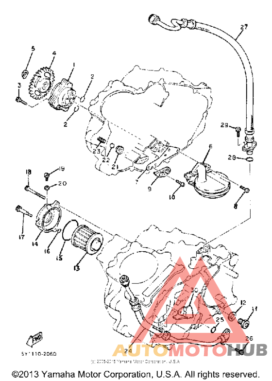 Oil pump oil cleaner