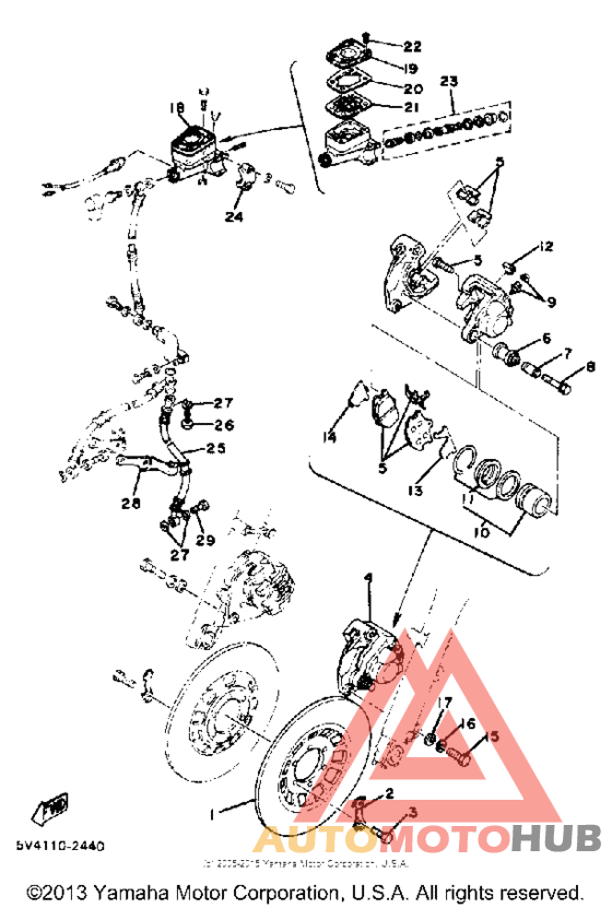Double disc brake