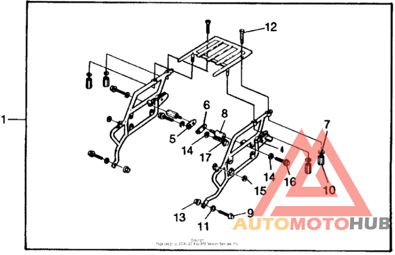 Saddlebag mount set 81-82