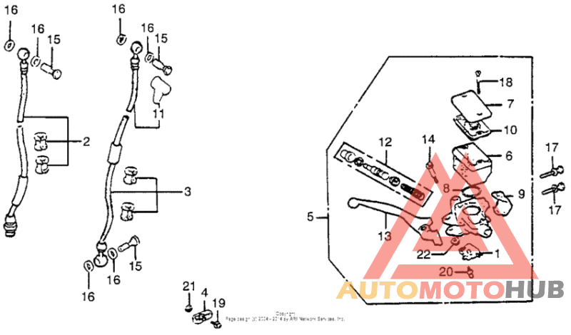 Fr brake master cyl.