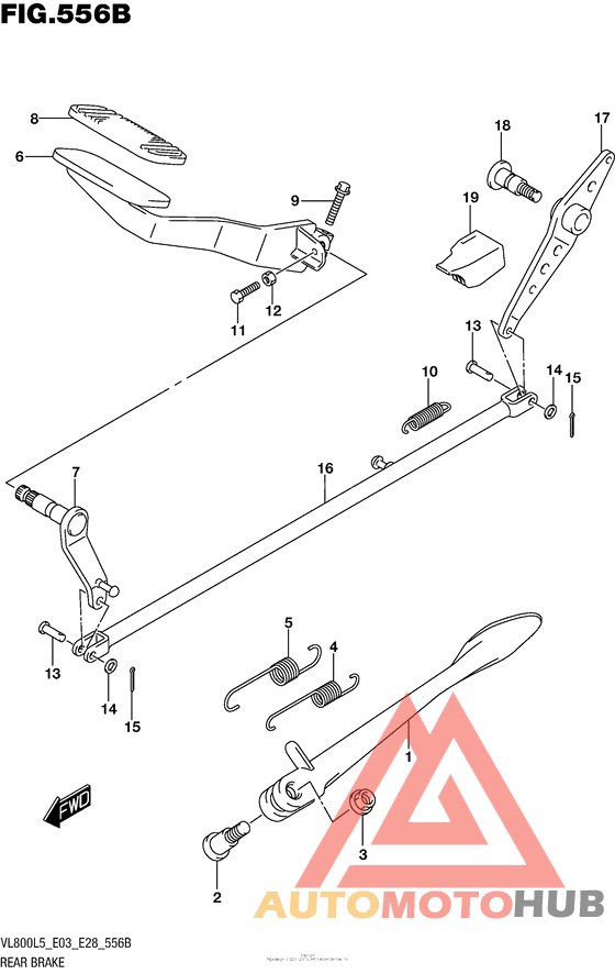 Rear Brake (Vl800L5 E33)