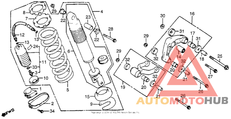 Rear shock absorber 81