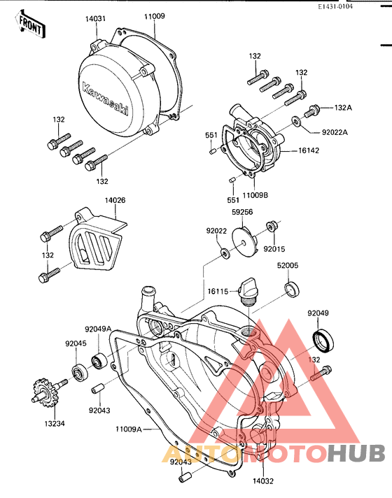 Engine covers/water pump