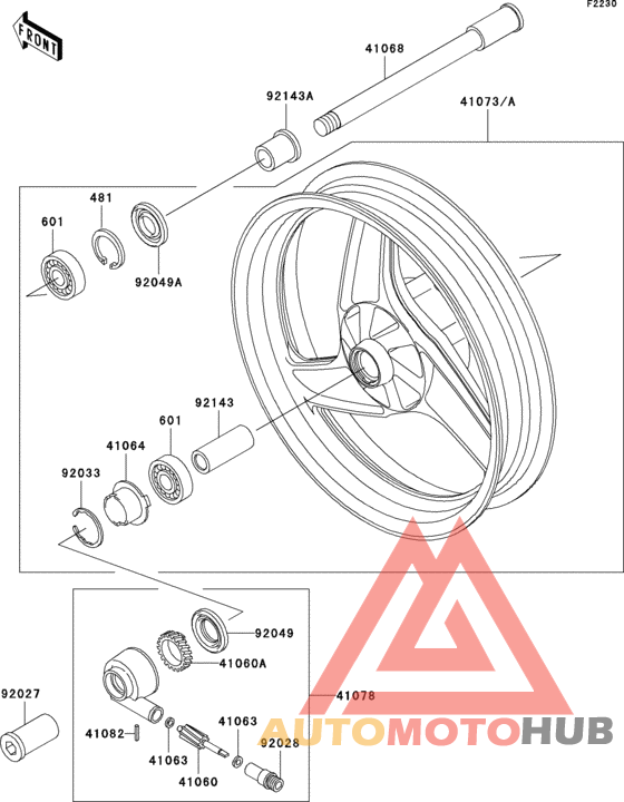 Переднее колесо