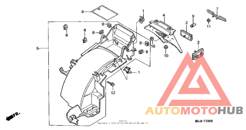 Задний бампер