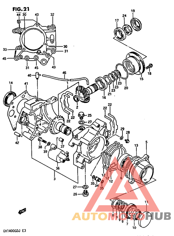 Secondary drive gear
