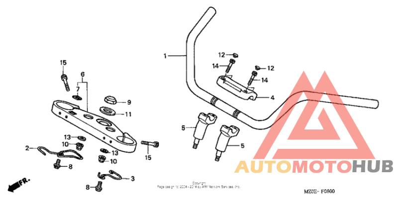 Handlebar + top bridge