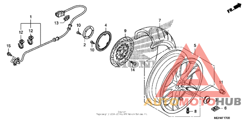 Переднее колесо