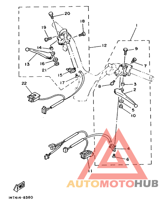 Handle switch. lever