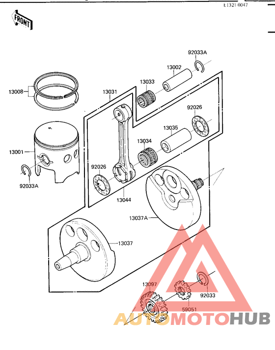 Crankshaft/piston