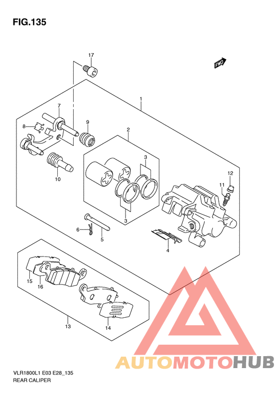 Задний суппорт