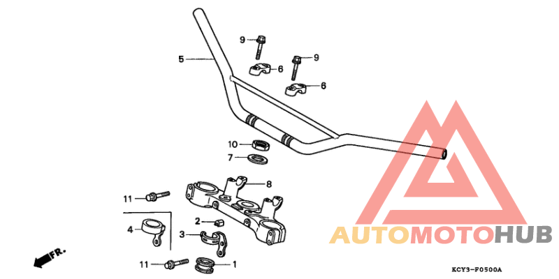 Handle pipe/top bridge