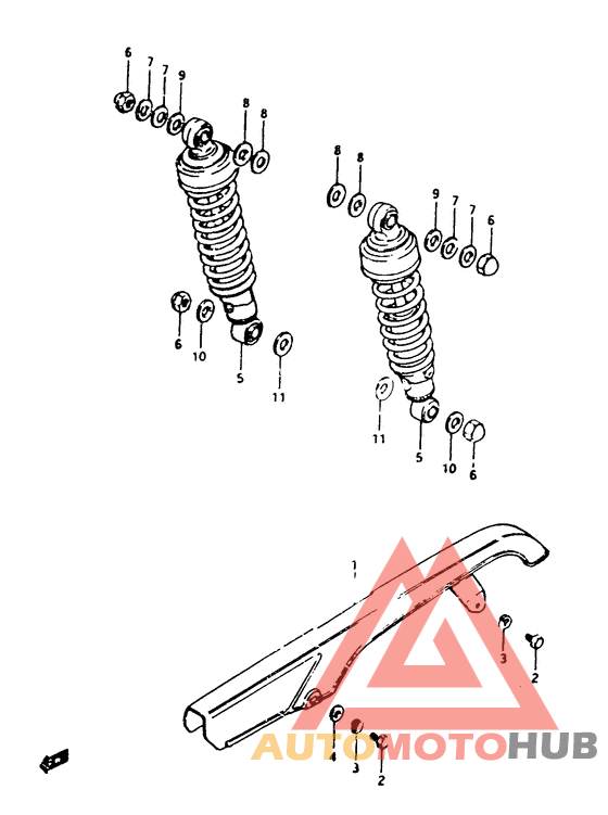Chain case - shock absorber