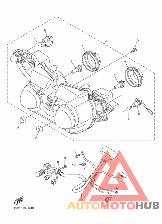 Headlight assy