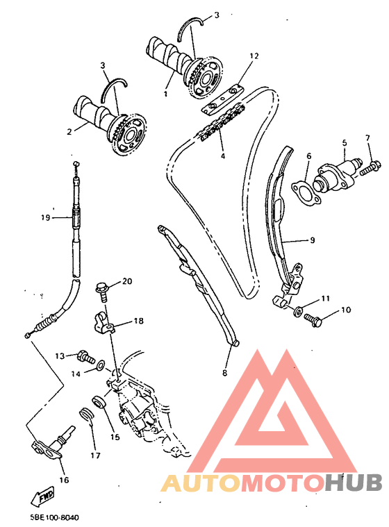 Camshaft. chain