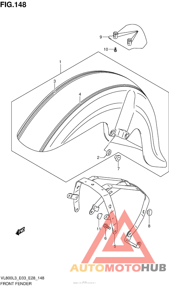 Front Fender (Vl800Tl3 E03)