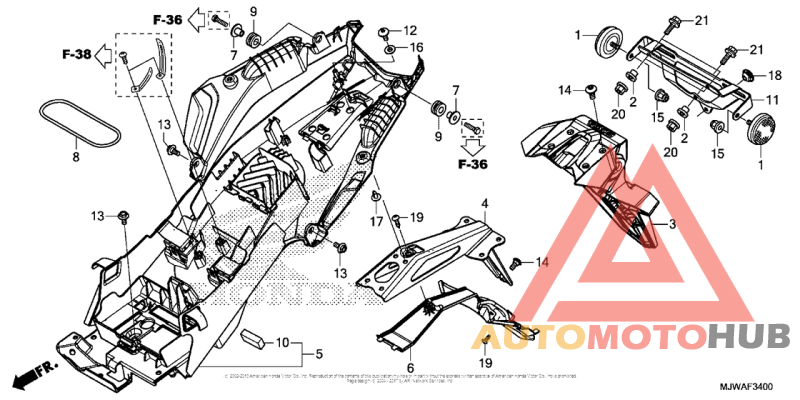 Задний бампер
