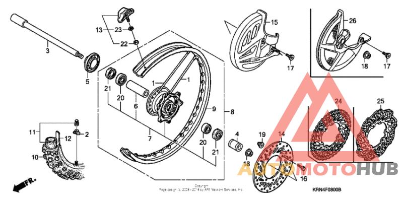 Переднее колесо