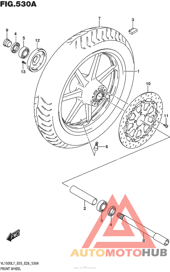 Front Wheel (Vl1500Bl7 E03)