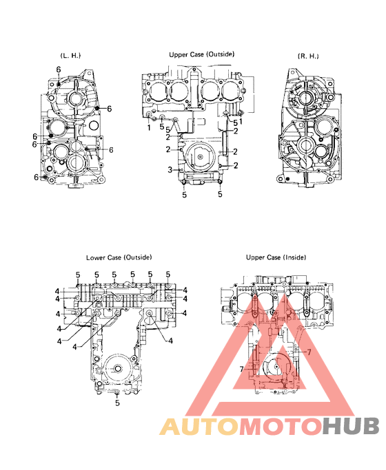 Crankcase bolt & stud pattern