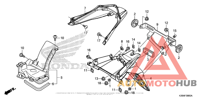 Задний бампер