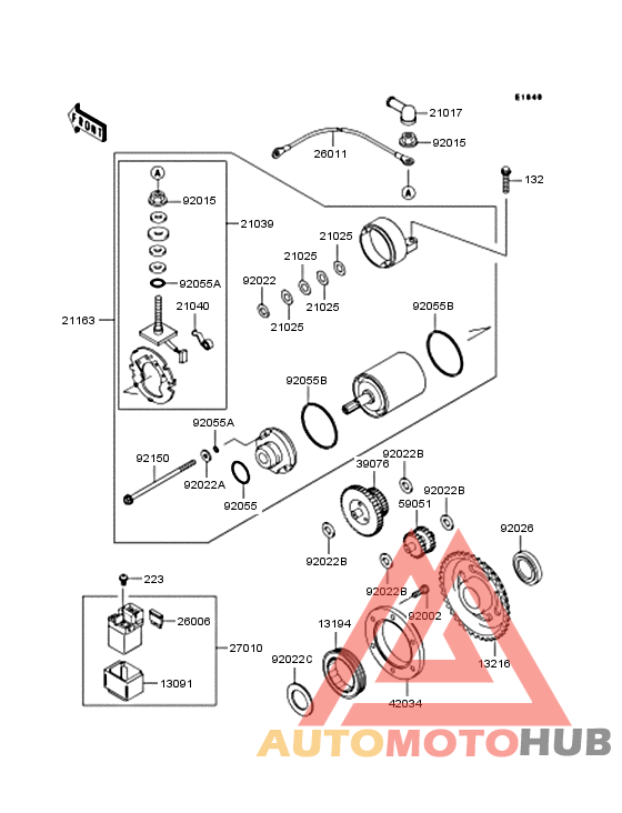 Starter motor/starter clutch