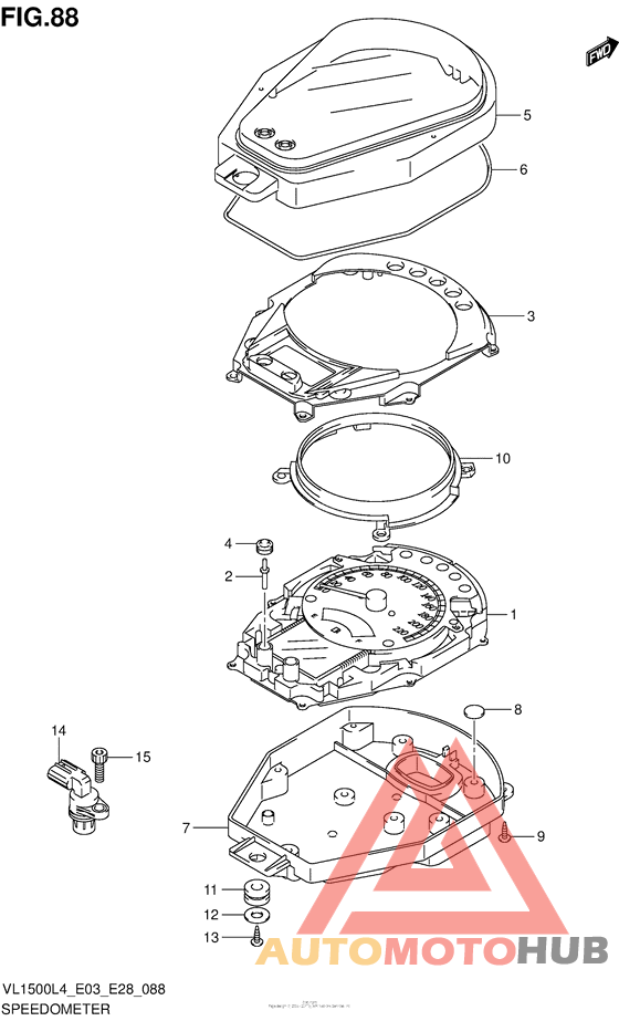 Speedometer (Vl1500Bl4 E28)