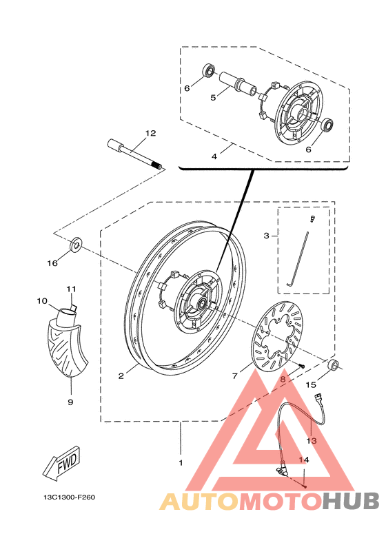 Переднее колесо 2